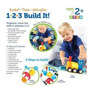 Learning Resources 123 Build It Helicóptero de tren de_5