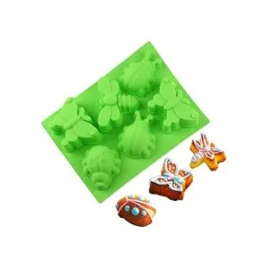 SENHAI 2 Pcs Insect shape Silicone Trays 6Cavity 3D_4