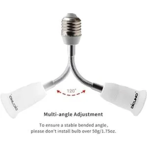 DiCUNO Adaptador extensor de sóquet E26E27 extensión_4