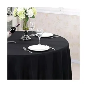 Surmente Mantel redondo de poliéster de 120 pulgadas para_5