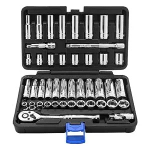 EPAuto Juego de 45 llaves de 38 pulgadas con trinquete de_1