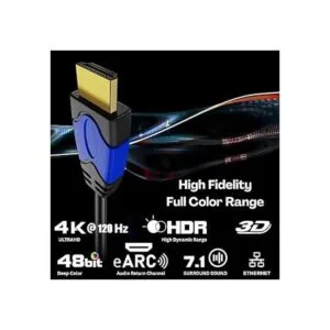 TNP Cable HDMI 4K en ángulo recto de 90 grados 10 pies_4