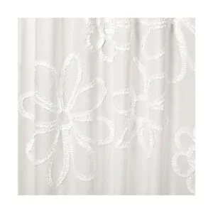 Lush Decor Cortina de ducha de poliéster con volantes_5
