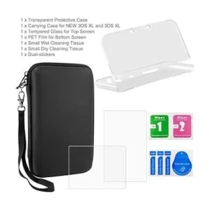 Funda protectora compatible con 3DS XL con cubierta dura_3