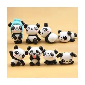 Muñeca de panda mini panda decoración de pastel de_2