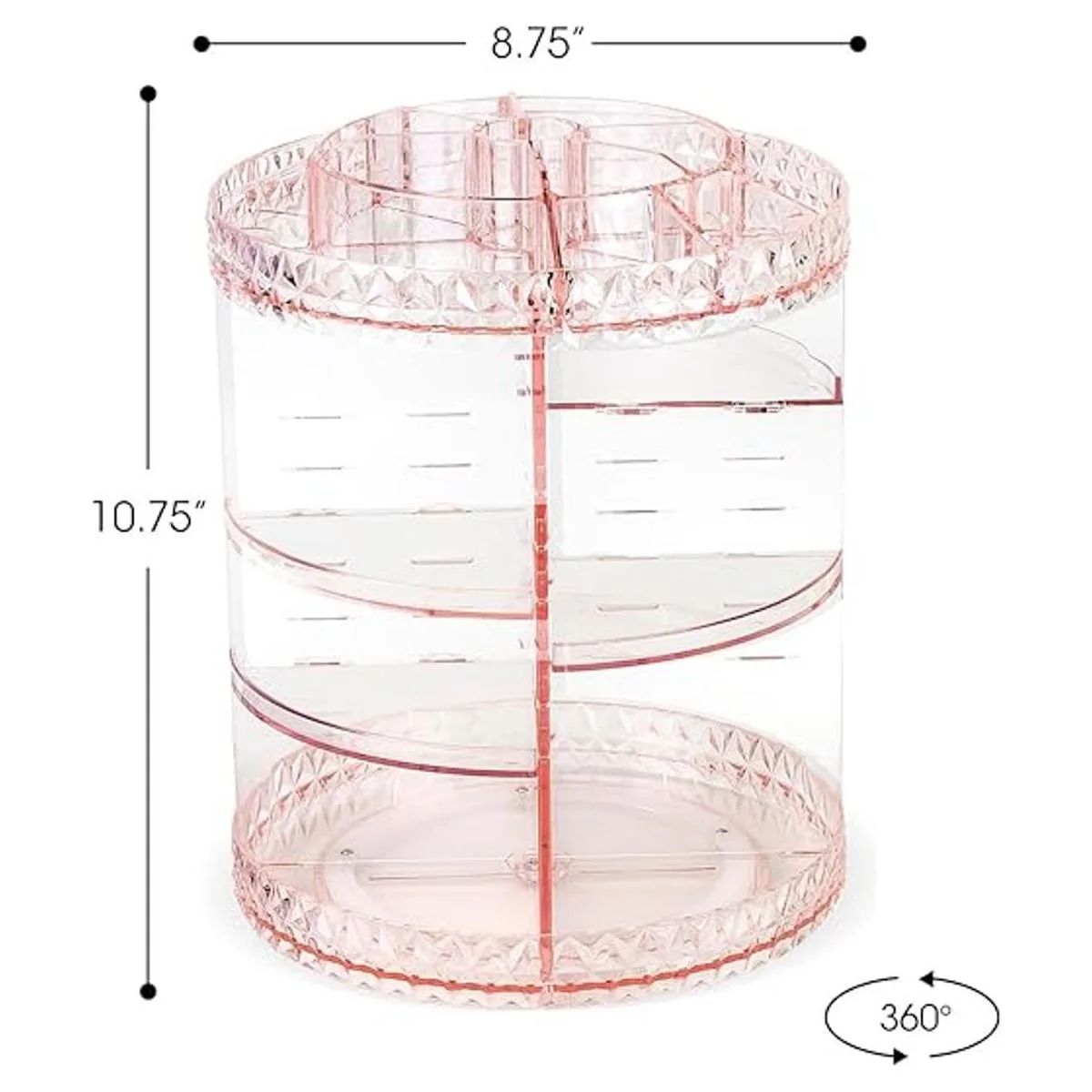 Sorbus Organizador de Maquillaje giratorio 360_6