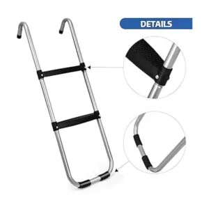 Gardenature Escalera de trampolínEscalera de escalón ancho_3