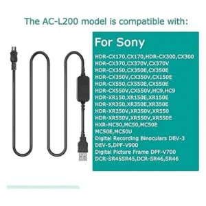 Raeisusp Cable USB ACL200 ACL25A para Sony DSCHX1 DCRUX5_3