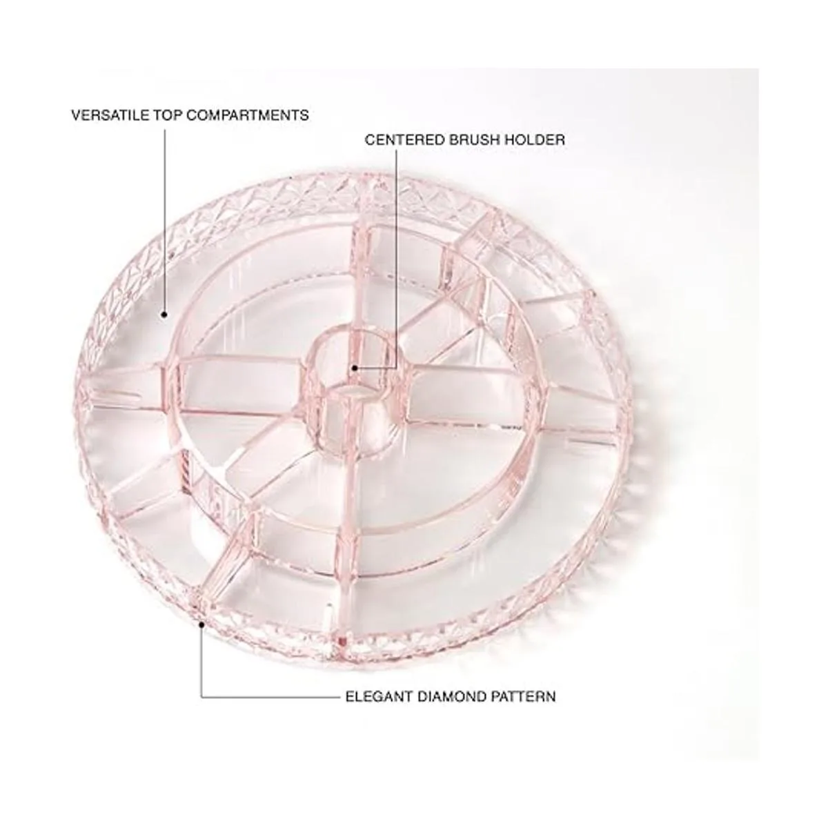 Sorbus Organizador de Maquillaje giratorio 360_5