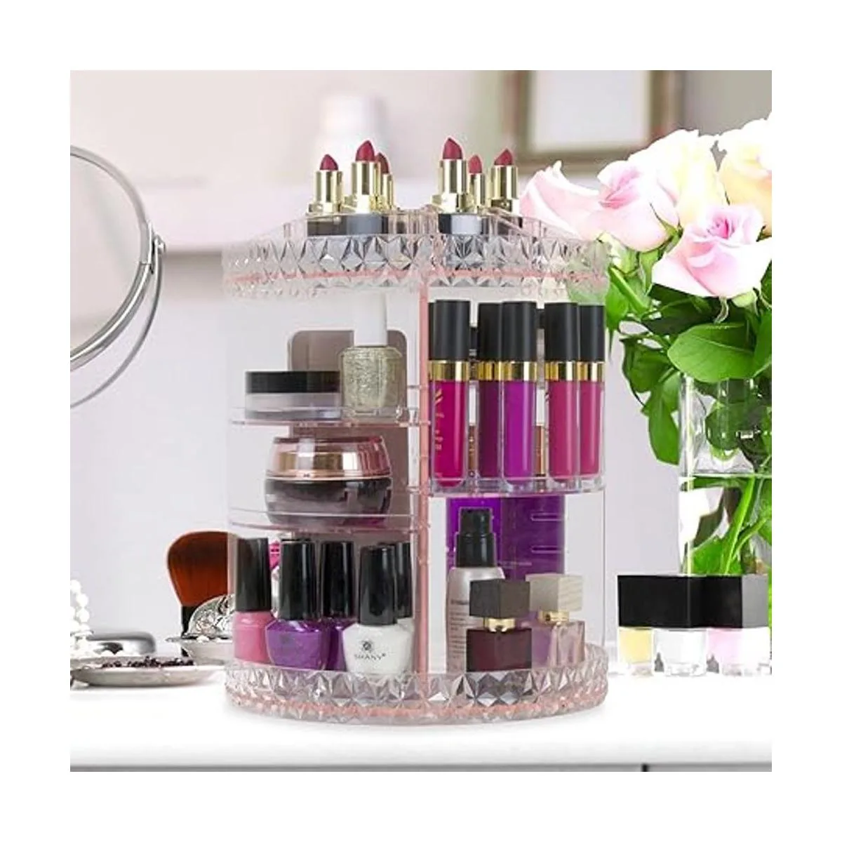 Sorbus Organizador de Maquillaje giratorio 360_2