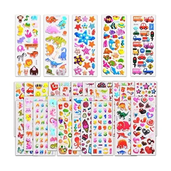 Calcomanías para niños de 1200 40 hojas diferentes_1