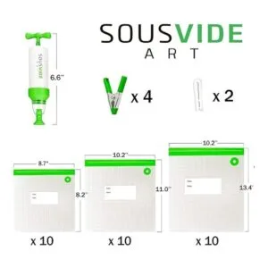SOUSVIDE ART 37 bolsas de sellado al vacío reutilizables_2