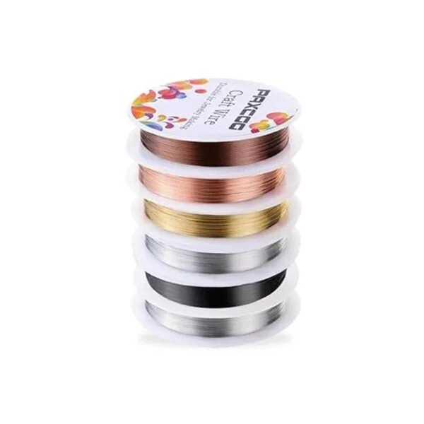 PAXCOO Paquete de 6 alambres para joyería para hacer joyas_2