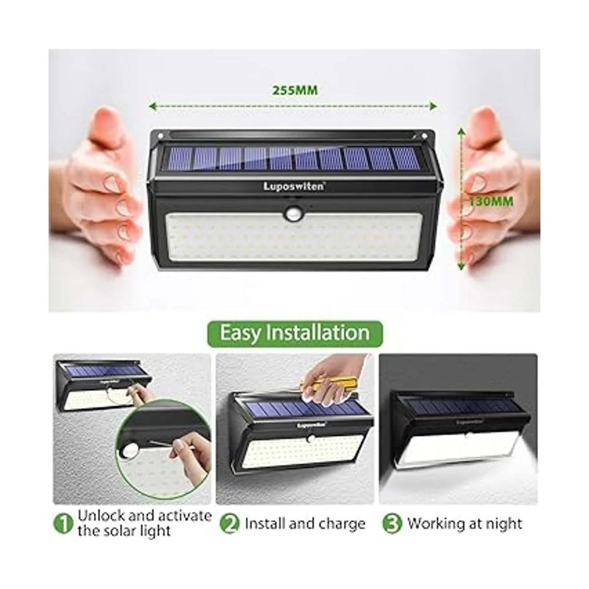 Luposwiten 100 luces solares LED para exteriores 2000_6