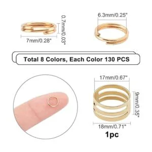 PH PandaHall 800 anillos divididos de hierro de 0.276 in_5