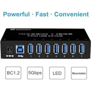 GEKRY Hub USB 3.0 concentrador de datos USB caja de_4