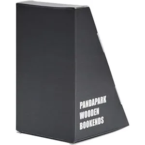 Pandapark Sujetalibros de madera antideslizante para_5