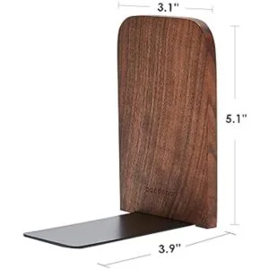 Pandapark Sujetalibros de madera antideslizante para_2