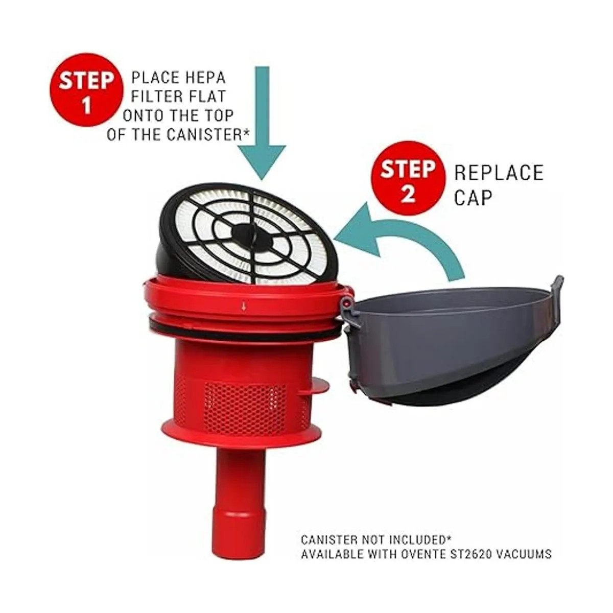 Filtro de aire HEPA de repuesto para aspiradora ST2620 sin_4