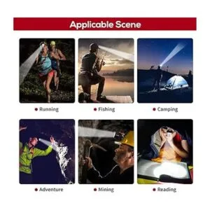 Minería lámpara de faro kl3.0lm inalámbrico recargable_2