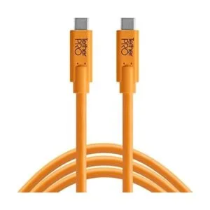 TetherPro USBC a USBC 15 pies 15.1 ft naranja de alta_1