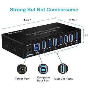 GEKRY Hub USB 3.0 concentrador de datos USB caja de_6