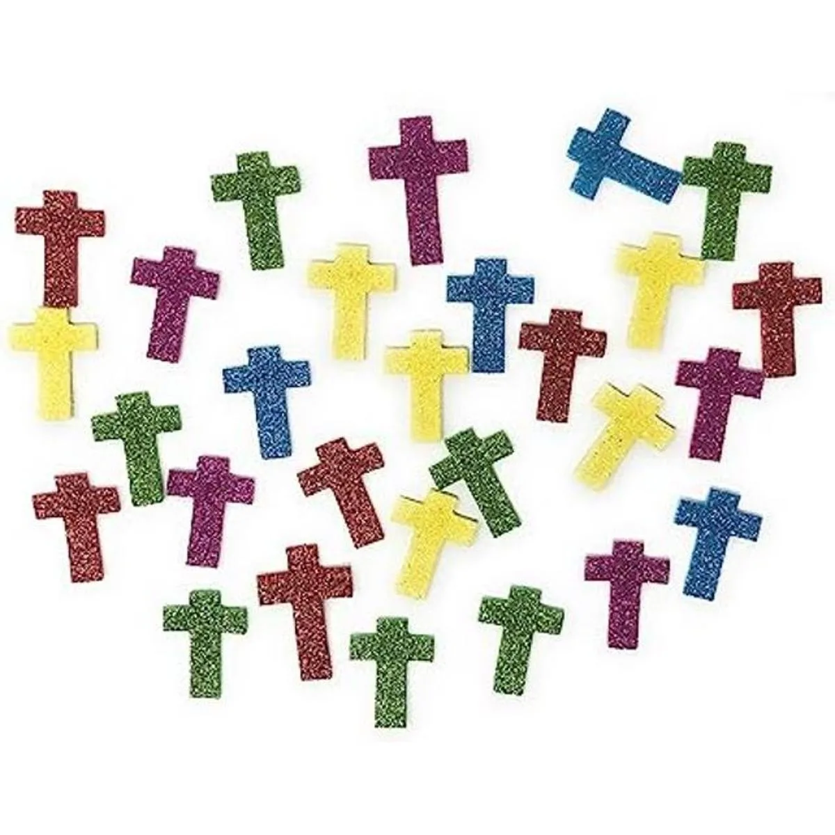 Juego de 500 pegatinas de espuma con purpurina para_1