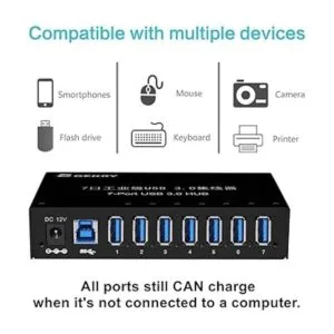 GEKRY Hub USB 3.0 concentrador de datos USB caja de_2