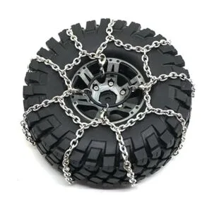RCLIONS 4 cadenas de nieve de acero RC antideslizantes_4