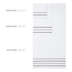 Comfort Spaces Juego de toallas de baño de algodón de 8_4