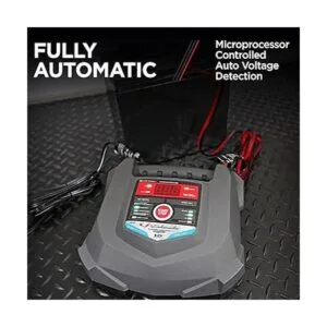 Schumacher Cargador de batería rápido y mantenedor 15A_4