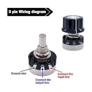 Taiss 2 piezas RV24YN20S Potenciómetro de 10K de película_3