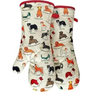 Guantes de horno de algodón a la moda con bonito diseño de_1