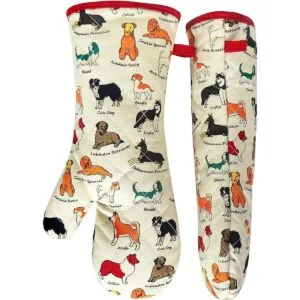 Guantes de horno de algodón a la moda con bonito diseño de_2