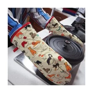 Guantes de horno de algodón a la moda con bonito diseño de_5