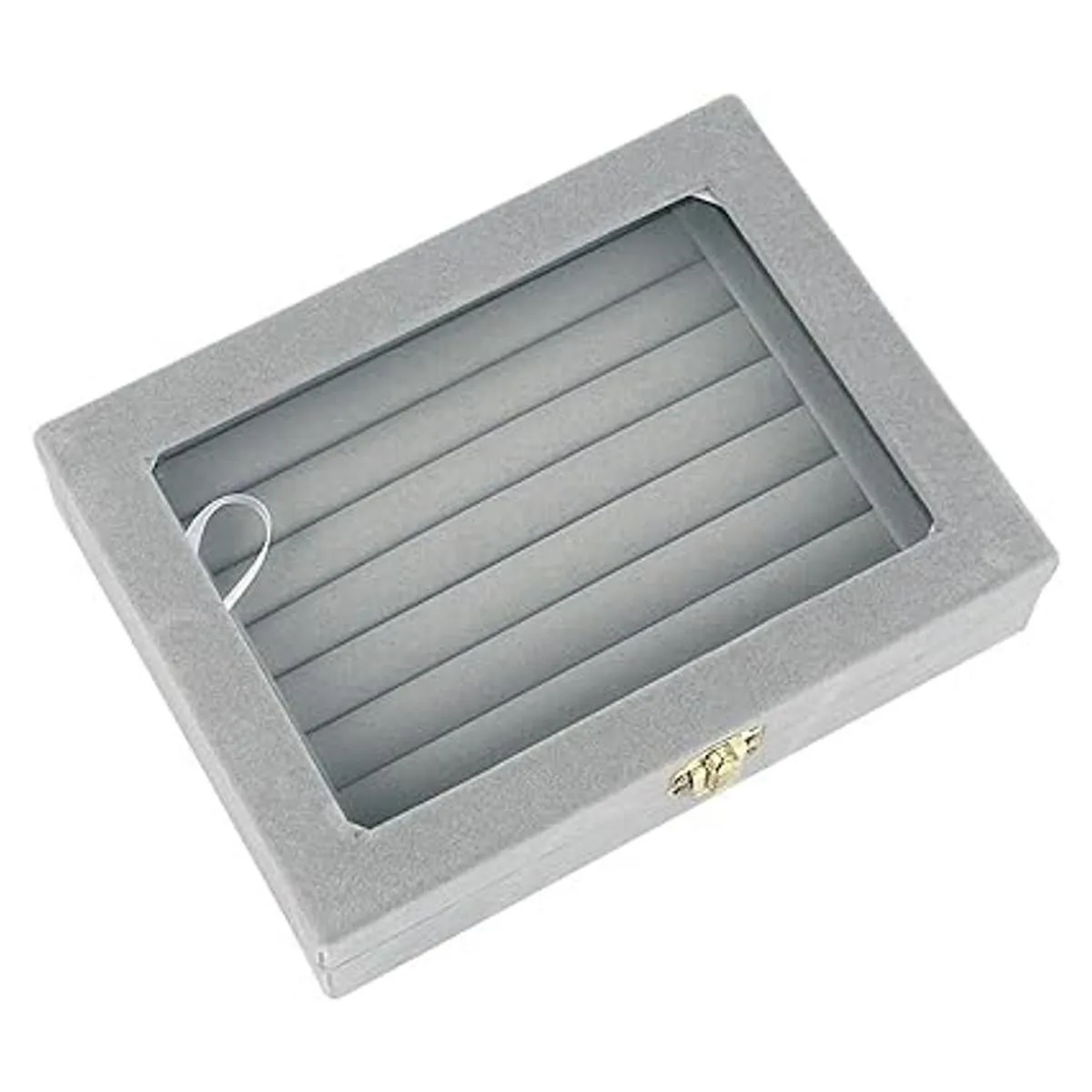 Anillo de joyería de vidrio de terciopelo soporte de_4