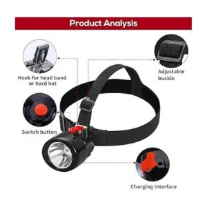 Minería lámpara de faro kl3.0lm inalámbrico recargable_6