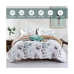 MILDLY Juego de funda de edredón de 100 algodón egipcio_2