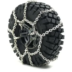 RCLIONS 4 cadenas de nieve de acero RC antideslizantes_5