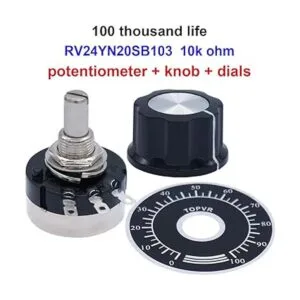 Taiss 2 piezas RV24YN20S Potenciómetro de 10K de película_2