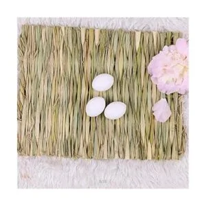 Alfombrilla de cama tejida para cama de conejo de animales_6