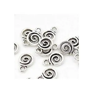 25 redondo de plata Swirl encanto 11 x 8.7 yard ns785_1