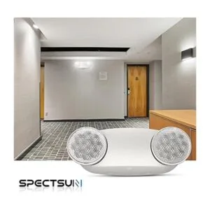 SPECTSUN Paquete de 4 luces de emergencia blancas luz de_2
