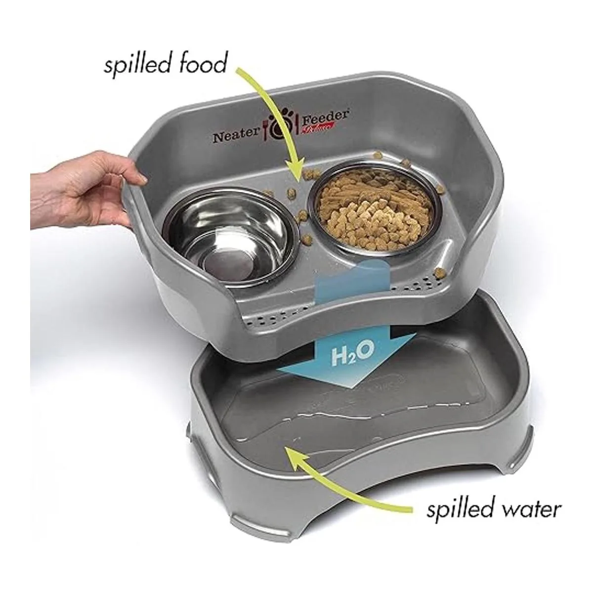 Neater Feeder Deluxe Platos elevados para mascota_3