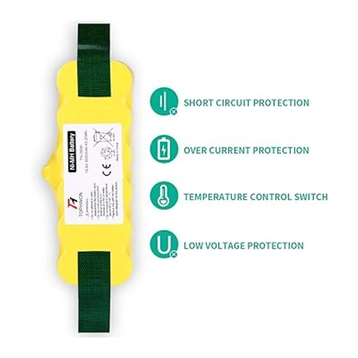 TOPHINON Batería de aspiradora NiMH de 3000 mAh 14.4 V_4