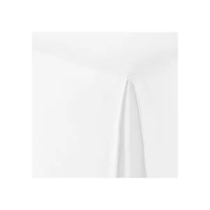 Falda de cama plisada King blanco brillante_4