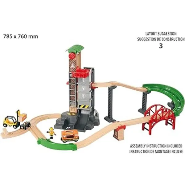 Juego Brio World 33887 de 32 piezas de juguete tren con_4
