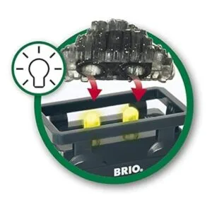 BRIO World 33896 Light Up Gold Wagon Juguete de vagón_4