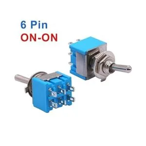 Taiss 10 mini interruptor de palanca DPDT de 6 pines de 2_2