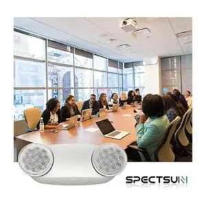 SPECTSUN Paquete de 4 luces de emergencia blancas luz de_3